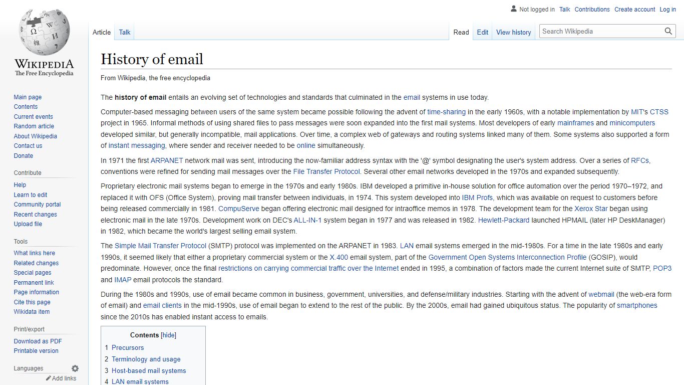 History of email - Wikipedia